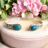 Shattuckite Solid 925 Sterling Silver Bangle Bracelet