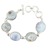Scenic Agate Solid 925 Sterling Silver Bracelet