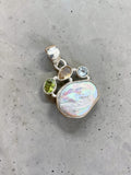 Pearl Multi-Stone Solid 925 Sterling Silver Pendant