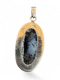 Dendritic Opal Solid 925 Sterling Silver Pendant