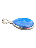 Lab Opal Solid 925 Sterling Silver Pendant