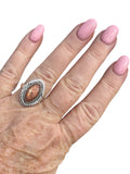 Sunstone Solid 925 Sterling Silver Ring 7.5