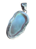 Sugar Skull Luminite Solid 925 Sterling Silver Pendant Handmade Taxco Mexico
