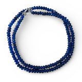 Blue Jade 4 mm Beaded Necklace