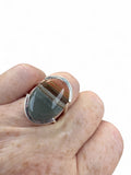 Polychrome Jasper Solid 925 Sterling Silver Ring 7