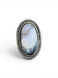 Dendritic Opal Solid 925 Sterling Silver Ring 6