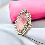 Cobalto Calcite Solid 925 Sterling Silver Ring 8