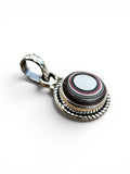 Fordite Solid 925 Sterling Silver Pendant