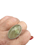 Prehnite Solid 925 Sterling Silver Ring 8.5