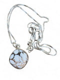Wild Horse Jasper Solid 925 Sterling Silver Pendant w 18” chain