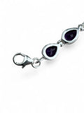 Amethyst Solid 925 Sterling Silver Bracelet