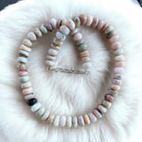 Australian Pink Opal beaded Necklace