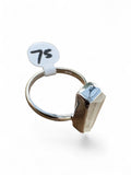 Lemurian Quartz Solid 925 Sterling Silver Ring 7.5