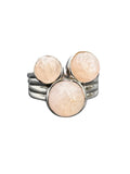 Morganite Solid 925 Sterling Silver Ring 8.5