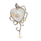 Blister Pearl Solid 925 Sterling Silver Pendant