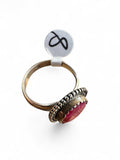 Ruby Solid 925 Sterling Silver Ring 8