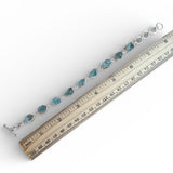 Rough Aquamarine Solid 925 Sterling Silver Bracelet