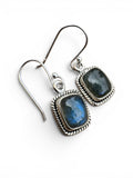 Labradorite Solid 925 Sterling Silver Earrings