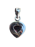 Heart Kingman Pink Dahlia Turquoise Solid 925 Sterling Silver Pendant