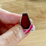 Red Onyx Solid 925 Sterling Silver Ring 7