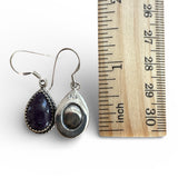 Russian Charoite Solid 925 Sterling Silver Earrings