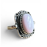 Pink Conch Solid 925 Sterling Silver Ring 6
