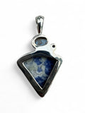 Sodalite, Moonstone & Iolite Solid 925 Sterling Silver Pendant