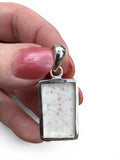 Scolecite Solid 925 Sterling Silver Pendant