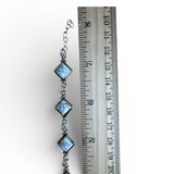 Howlite Solid 925 Sterling Silver Bracelet