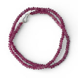 Strawberry Quartz 4 mm Beaded Necklace