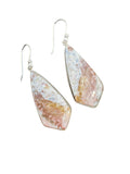 Red Moss Agate Solid 925 Sterling Silver Earrings