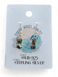 Meteorite Solid 925 Sterling Silver Earrings