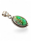 Sonoran Gold Turquoise Solid 925 Sterling Silver Pendant