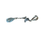 Rough Aquamarine Fairy Solid 925 Sterling Silver Pendant