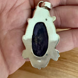 Charoite Solid 925 Sterling Silver Pendant
