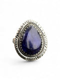 Blue Sapphire Solid 925 Sterling Silver Ring 7.5
