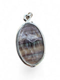 Fluorite Solid 925 Sterling Silver Pendant