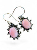 Pink Queen Conch Solid 925 Sterling Silver Earrings