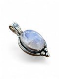 Rainbow Moonstone Solid 925 Sterling Silver Pendant