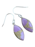 Phosphosiderite Solid 925 Sterling Silver Dangle Earrings – Lavender Gemstone Earrings