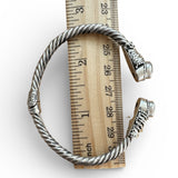 Bali Amethyst Sterling Silver Cuff Bracelet | Solid 925