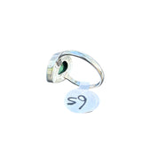 Malachite Solid 925 Sterling Silver Ring – Pear Shape 6.5