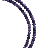 Amethyst 4 mm Beaded Necklace