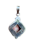Kingman Red Rose Dahlia Solid 925 Sterling Silver Pendant