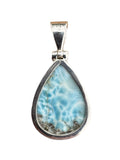 Caribbean Larimar Solid 925 Sterling Silver Pendant