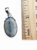 Cavansite Solid 925 Sterling Silver Pendant