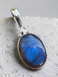 Labradorite Solid 925 Sterling Silver Pendant