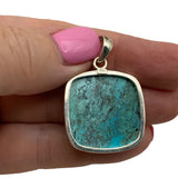 Shattuckite Solid 925 Sterling Silver Pendant