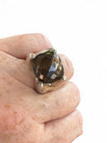Smoky Topaz Solid 925 Sterling Silver Ring 7