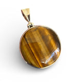 Tiger Eye Solid 925 Sterling Silver Pendant